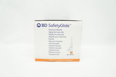 BD 305916 Safety Glide Injection Ndle 25G x 1 - Box of 45